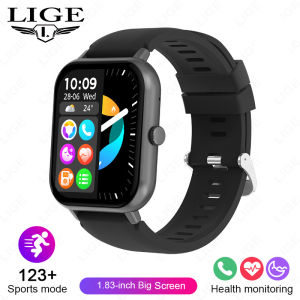 LIGE | LIGE 2026 Smart Watch 1.83" HD Color Screen Bluetooth Answer Call Fitness Watches Heart Rate Health Tracker Smartwatch Women Men