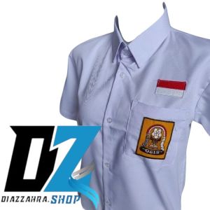 BAJU KEMEJA PANJANG PUTIH SERAGAM SEKOLAH SMP/MTS BAHAN OXFORD ADEM