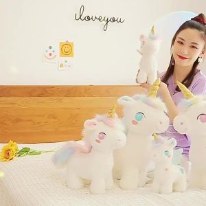 GUAIBUDIAN | Quà Tặng Đồ Chơi Búp Bê Unicorn Cầu Vồng cho Bé Gái