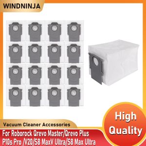 Dust Bags For Roborock Qrevo Master/P10S Pro/V20/S8 MaxV Ultra /S8 Max Ultra G20S Robot Vacuum Cleaner Spare Parts Dust Bag Part