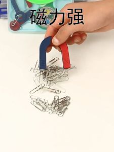 34Pcs/Set Magnet Edukasi Komplit Praktek Elektromagnet Medan Magnet Gaya Grafitasi Scientific Electricity Circuit Magnet Explore Desire Stimulation Magnetic Power Kit