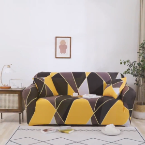 Elastic Sofa Cover Plain Grid / Sarung Penutup Sofa Polos Elastis Stretch Polos