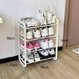 Metal Shoe Rack Simple under Desk Multi-Layer Dormitory Entrance Good Looking Shoe Storage for Students Easy to Assemble