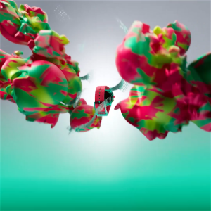 SWATCH NEON EMERALD CHRONO SUSG409 Red Silicone Strap Watch