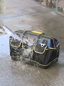 **สีน้ำเงิน** AIRAJ กระเป๋าเครื่องมือช่างแบบพกพา พร้อมสายสะพาย กันน้ำได้ กระเป๋าเครื่องมือ กระเป๋าเก็บเครื่องมือ กล่องเก็บเครื่องมือ เก็บเครื่องมือ