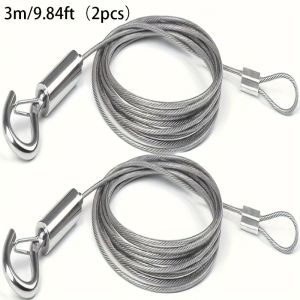 2 Adjustable Metal Buckle Ropes Durable and Rust Proof Multifunctional Suspension Ropes Suitable for Curtains and Outdoor Use