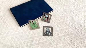 Bandai | Jack Skellington Sally Oogie Boogie Kim Loại Bookmark Thiết Kế Gothic Dấu Trang Sách Để Đọc Tạp Chí Thư Viện Quà Tặng Halloween Cho Người Hâm Mộ