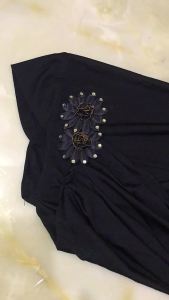 H081 beautiful small girl hijab with flowers cute hijab hats womens caps can fit 2-6 years old girls