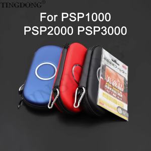 Bộ 1 Hộp Đựng Bảo Vệ Bằng EVA Cứng Kèm Miếng Dán Màn Hình HD Trong Suốt Dành Cho PSP 1000 2000 3000 Túi Đựng Di Động Cho Máy Chơi Game