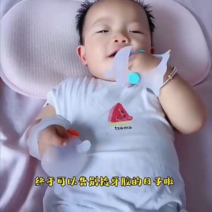 แท่งบดของเล่นสำหรับเด็กอายุ0-3ปีทำจากซิลิโคนกันติดที่กัดเล่นซิลิโคนสำหรับเด็กรูปเห็ด