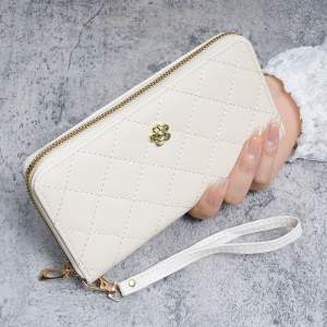 Fashionkaki Dompet Panjang Perempuan Beg Duit Zip Wanita Kulit Tinggi Women Quilted Long Zipper Wallet Purse 014