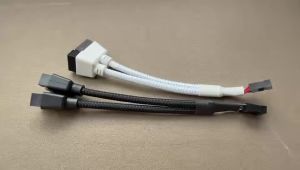 USB 9Pin to Dual 9Pin Cable Splitter Computer PC Case Motherboard 1 In 2 Out Data Transfer Braided Shield Wire HUB Extend Line