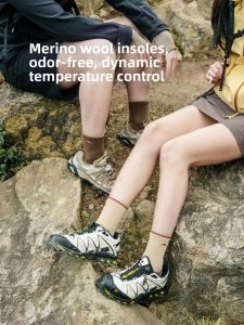 NatureHike | Merino Wool CoolMax Hiking Socks Spring/Summer Mid-Calf