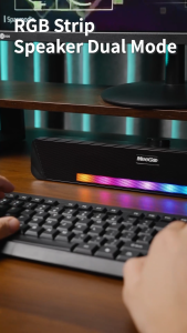 MeeGoo S1 Bluetooth Soundbar Home Music Surround Sound Subwoofer Smart Small Appliances Wired Use Wireless Speaker With RGB Light