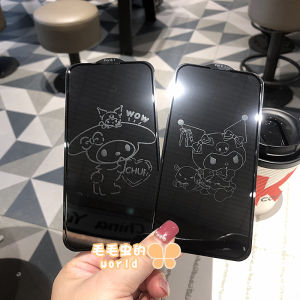 Kuroko  14/15/16/17Promax High Definition Screen Protector Tempered Glass Film New Model Suitable for 11/12/13 Cartoon Melody Full Screen Phone Sticker Womens XR