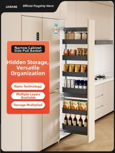 LOBANE | Narrow Gap Storage Drawer for Kitchen Cabinet