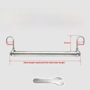 Stainless Steel Retractable Clothes Drying Rod Balcony Storage Rack Wardrobe Accessory Horizontal Bar Clothes Airer