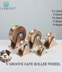 1 pcs Sliding Door Pulley V Groove Wheel Heavy Ducy Rigid Caster ForInverted Track 1/2Inch to 4Inche