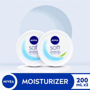 Buy 1 Take 1 NIVEA Soft Moisturizing Cream for dry skin for face and body 200ml