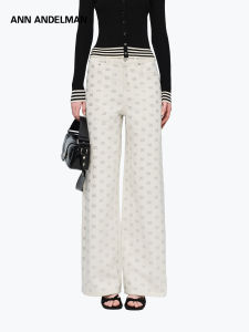ANN ANDELMAN | All-Over Star Drill Logo Jeans