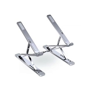 EMTRA ขาตั้งแล็ปท็อปอะลูมิเนียมสำหรับแมคบุ๊กแบบปรับได้แบบพกพา ขาตั้งแล็ปท็อปที่มีความเสถียรมากขึ้น ขาตั้งระบายความร้อนแบบพับได้ ที่วางโน้ตบุ๊ก