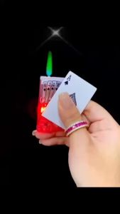 BẬT LỬA KHÈ HÌNH LÁ BÀI CÓ GƯƠNG SOI XÀI GAS - CÓ ĐÈN NHẤP NHÁY Bật Lửa Xăng Thiết Kế Tinh Xảo Bật Lửa Kim Loại Chống Trầy Xước Bật Lửa Làm Quà Tặng Sang Trọng - Lazada