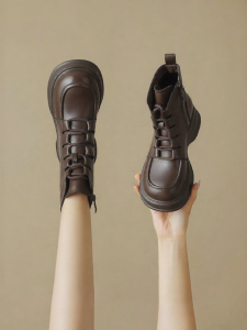 Josiny | Lined Lace-Up Elevated Boots