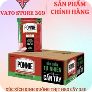Xúc xích dinh dưỡng thịt heo PONNIE cây 35g