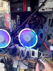 Quạt Tản Nhiệt Fan Case Led RGB M4 - Tự Động Đổi Màu Không Cần Hub (Tặng kèm vít)
