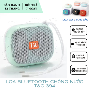 Loa Bluetooth Mini TG - 394 Chống Nước Có Quai Xách Tiện Lợi Pin Bền 1200 mAh Âm Thanh Sống Động Bảo Hành 12 Tháng