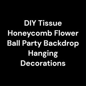 (1 Piece) (8Inch) 20cm DIY Tissue Honeycomb Flower Ball Party Backdrop Hanging Decorations Pom Pom Ball Birthday Wedding