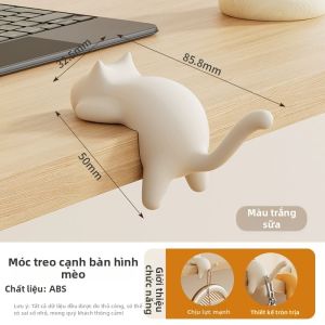 AOHU | G móc treo văn phòng di động bằng nhựa dán