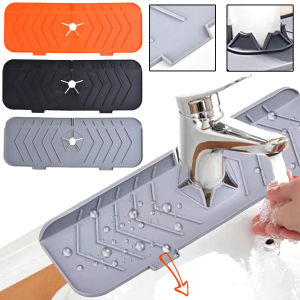 Kitchen Silicone Faucet Pad Absorbent Mat Sink Splash Catcher Draining Pad Soap Storage Home Kitchen Bathroom Storage Accessory