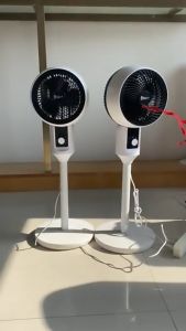 【READY STOCK】Household Energy-Saving Floor Fan Quiet Air Circulation Fan 3D Surround Electric Fan Living Room&Bedroom Hight Adjustment Stand Fan