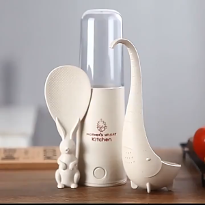 Muỗng nhựa xới cơm hình con thỏ đứng chống dính vá xúc cơm gia đình hoạt hình