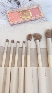 JMALL VANILLA BRUSH 10 in 1 Soft Fluffy Makeup Brushes Set Eye Shadow Foundation Women Cosmetic