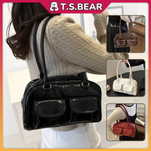 Trendy Shoulder Bag Small Underarm Women Bag Outing Beg Bahu Wanita Casual Handbag With Pocket Beg Sandang Kasual L48