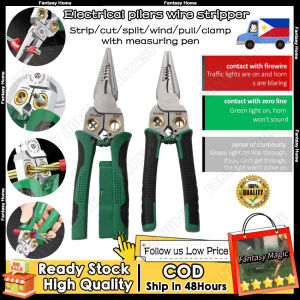 👍High Quality👍8-In-1 Stainless Steel Multifunctional Wire Stripping Pliers for Wire Winding Electrical Measurement and Electricians