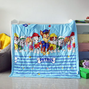 Washed Korean Silk Lightweight Air Conditioned Blanket for Kindergarten Children Baby Toddler Bedding Pure Cotton Summer Quilt