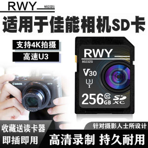 R.W.Y 256GB SD Card for Canon EOS 700D 600D 550D G12 X7 Digital SLR Camera Storage High Speed Read And Write