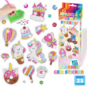 Good Quality GEM 5D Diamond Painting Stickers Kit Kids Handmade With DIY Painting Tools Cute Art Crafts Toys for Children Gifts