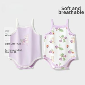 Summer Thin Sleeveless Baby Onesie