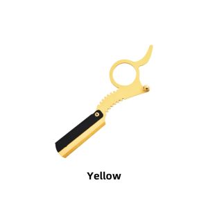 Thumb Manual Razor Straight Edge Haircut Beard Eyebrow Shaver Men Depilation Razor Hairdresser Trimming Replaceable Blades