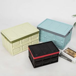 Mins Living 30/56L Multipurpose Foldable Storage Box Organizer Car Storage Plastic Box Toys Bekas Simpanan Barang 折叠收纳箱