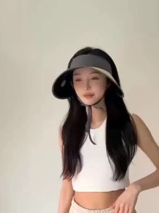 WRELS | Summer Visor Hats Women Casual Foldable Travel Beach Sun Protection Hat Fashionable Lightweight Wide Brimmed Outdoor Hats