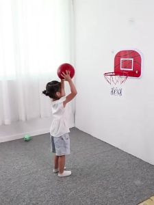 Foldable scoring hanging Dunk kids indoor backboard with rings hook and mini ball