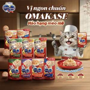 [Combo 6 gói] Thực phẩm pate cho mèo Silver Spoon (60g/ gói)