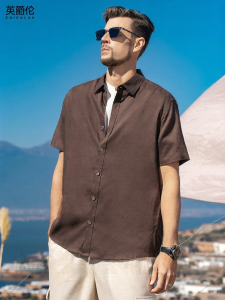 Enjeolon | Loose Fit Breathable Mens Summer Shirt