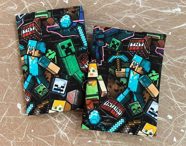 Minecraft Passport Cover. Standard size. Comes with interfacing.