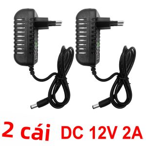 2 Bộ Chuyển Đổi Nguồn Điện Đa Năng AC 100-240V Sang DC 12V 2A Bộ Sạc Cho Camera Đầu Ghi Hình Router LED-Plug-In Cung Cấp